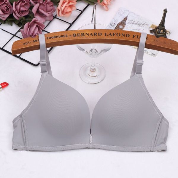 

women push up seamless bra gather adjustable girls lingerie bras, Red;black