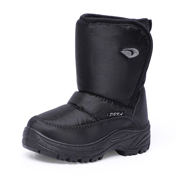 

woolen lining snow boots big size canvas shoes winter sheep hair half boots nonslip warmproof shoes for man zy622, Black