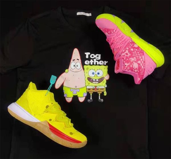 

Kyrie ponge bob kid big boy girl men ba ketball hoe 5 trainer kyrie irving 5 quidward mountain patrick port neaker ize 32 46, Black
