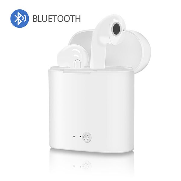 

I7 tw port bluetooth head et with tereo wirele microphone wirele head et earphone for iphone x mart phone xiaomi charging box