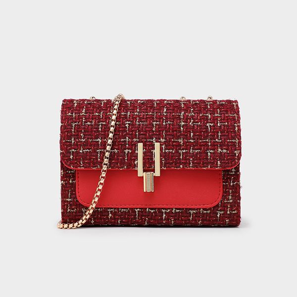 

2020 the new women's bag women's single shoulder bag fashion slanted small square