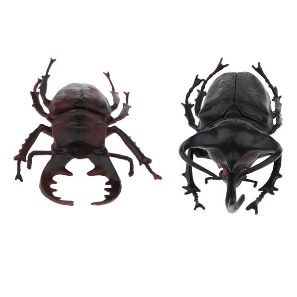 

2 pieces lifelike plastic animal figure toy model bug figurine toys