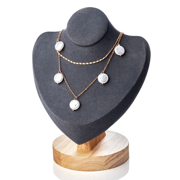 

h:hyde punk multi layered short choker necklace collar statement irreglar pearl tassel pendant necklace women jewelry wholesale, Golden;silver