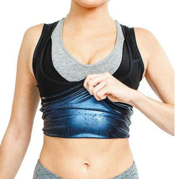 

sport sweat body shaper vest men women gym fitness advanced sweatwear suit for slimming weight loss 2019 arrival, White;black