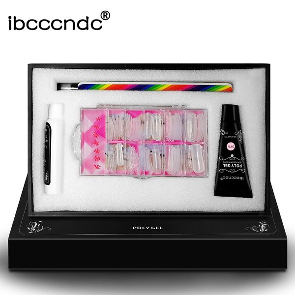 

2019 new 6 colors nail extension gel sets nail art extend glue gel false glue poly kits tslm1