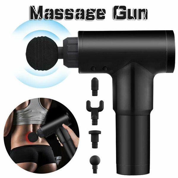 

2000mah 6 speed percussion quiet massage guns muscle vibration relaxing deep tissue device muscle relief electric massager