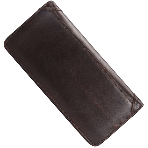 

men's vintage long bifold wallets purse for men, Red;black