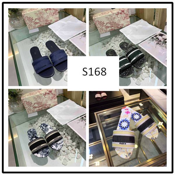 

fashion dazzle flowers women sandals designer flat slippers embroidery slipper 8, Black