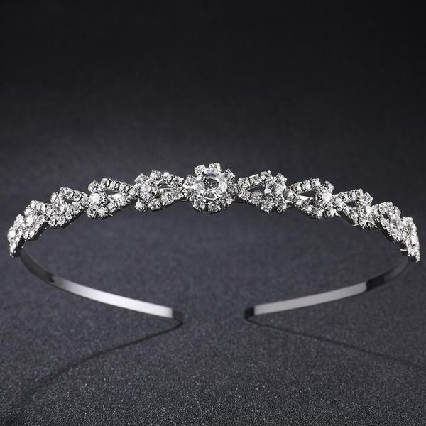 

leliin wedding crystal headband bridal hair jewelry bride rhinestone headpiece bridesmaid accessories tiaras and crowns, Golden;white