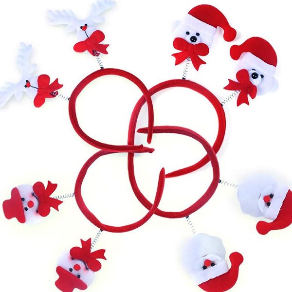 

6 pcs christmas headband headwear hair hoop for party cosplay christmas decor