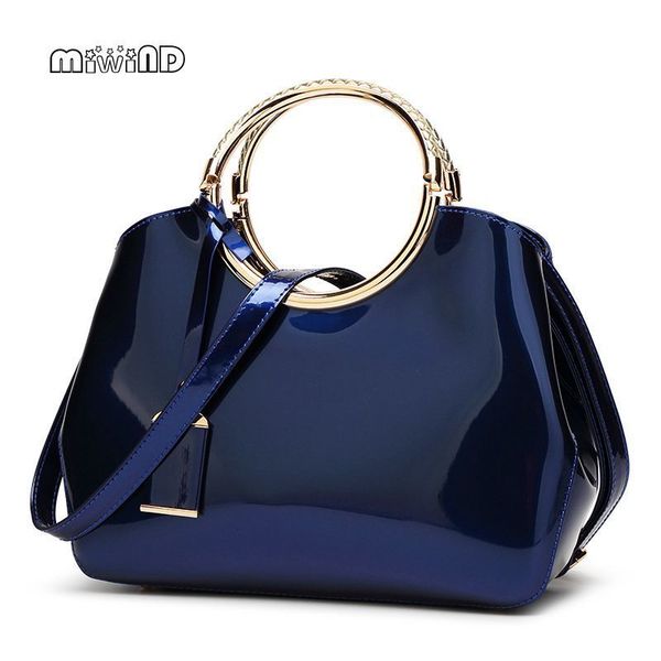 

2019 patent leather bag ladies cross body messenger shoulder bags handbags women famous brands bolsa feminina y190619