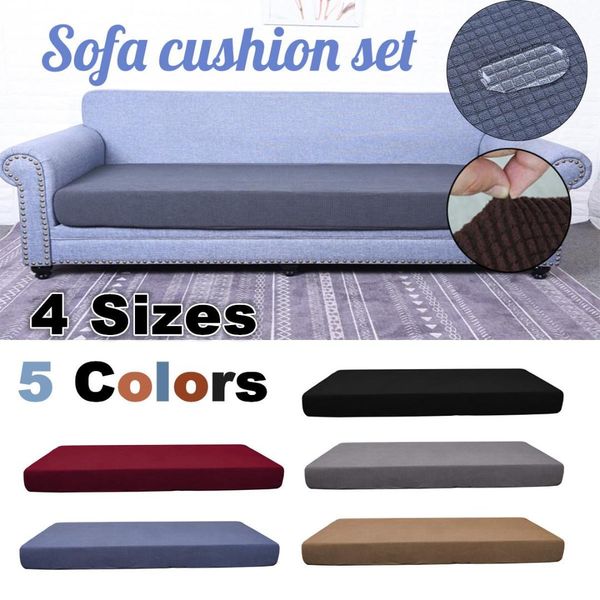 1 2 3 4 Seats Soft Stretch Sofa Cushion Cover Sofa Seat Cushion
