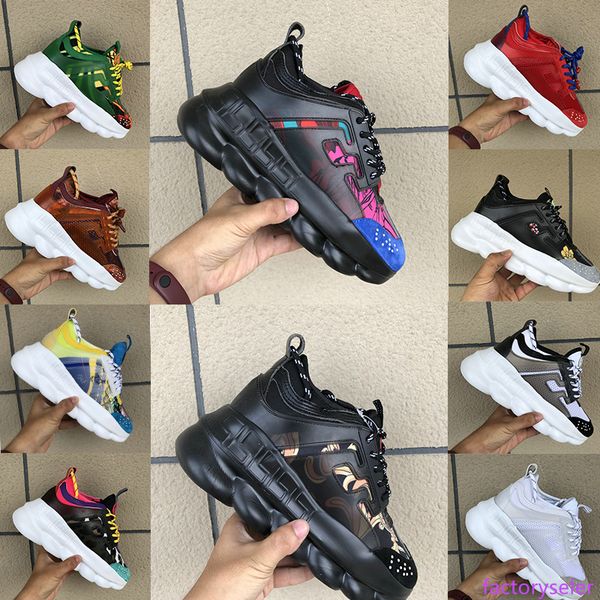 

mens black multi color rubber suede floral white pink luxury designer shoes chain reaction womens fashion sport trainers casual shoes