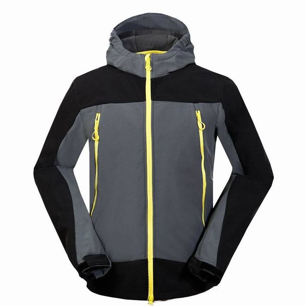 

jaycosin men's coats winter men hooded soft shell for windproof coats jacket man camping hiking coat male polyester jackets, Black;brown