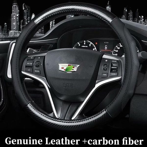 

genuine leather steering wheel covers car-styling accessories for xts xt5 xt4 xlr sts srx cts ct6 bls ats escalade