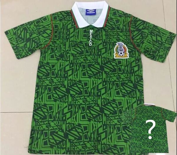

1994 Mexico World Cup Retro Edition Soccer Jersey Home green National Team Soccer Shirt Short sleeve Football uniform Size S-2XL