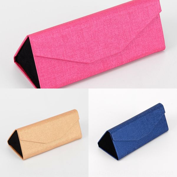 

pu sun box mo jing he handmade triangle folding can be handmade box glasses case glasses case printed various