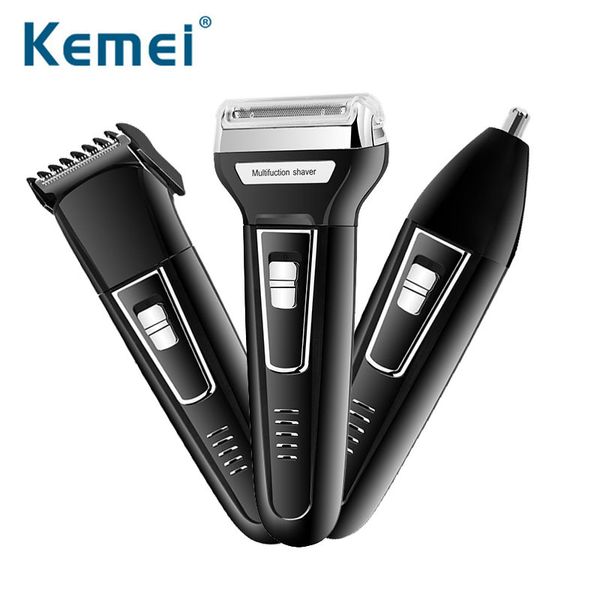 

kemei electric shaver men shaving machine electric razor clipper nose hair trimmer rechargeable 3d beard shaver d42