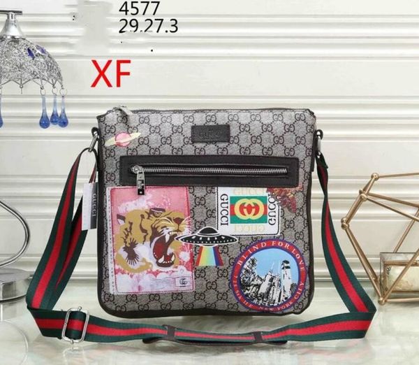 

Cla ic tiger print men 039 ca ual bu ine houlder diagonal bag hipping
