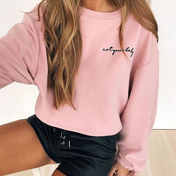 

2018 new arrival white pink women sports hoodies loose style hoodies running jogging embrodiery gym p012, White;black