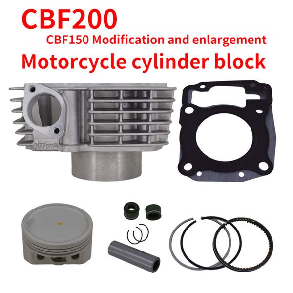 

motorcycle cylinder kit big bore 63.5mm 65.5mm for xr150 cbf150 upgrade 185cc 200cc modified direct replacement