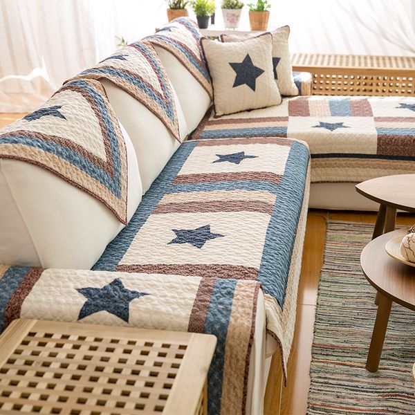 

cotton fabric sofa cushion four seasons general anti-slip american-style all inclusive universal leather sofa cover cover solid wood zuo dia