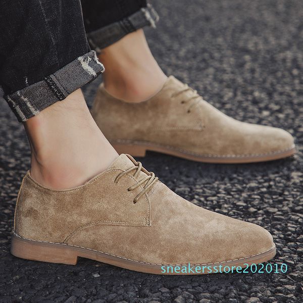 

2019 men shoes england trend casual shoes male suede oxford wedding leather dress shoes men flats zapatillas hombre plus size 46 s10, Black