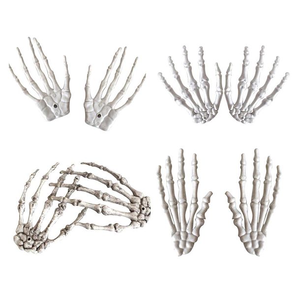 

1 pair plastic halloween skeleton hand prop haunted house party decoration