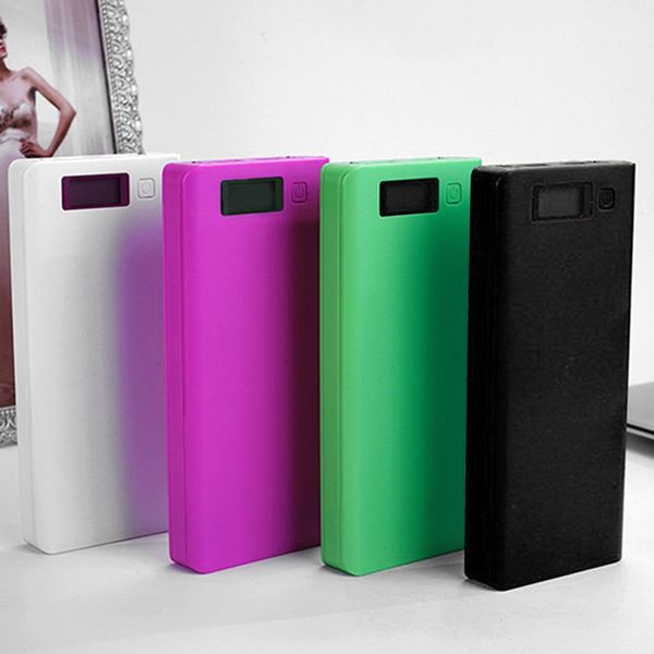 

8*18650 battery portable power bank case kit digital display welding-8*18650 mobile power box kit portable battery shell