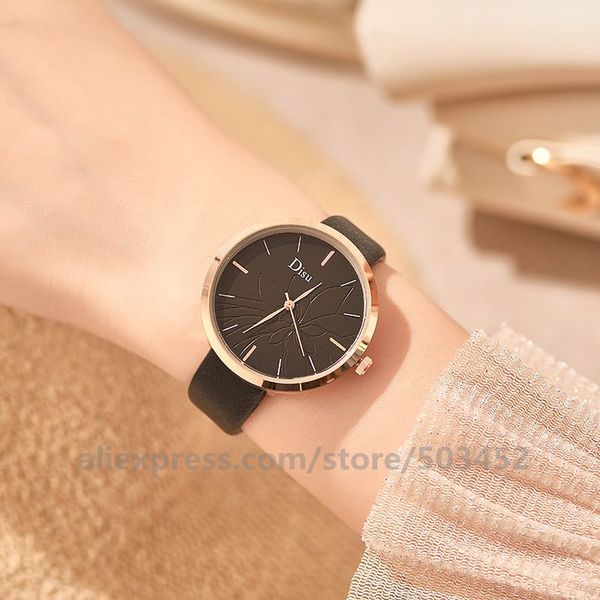 

100pcs/lot 103024 fashion watches for women leather belt flower clock wholesale sport watches wild wristwatches, Slivery;brown
