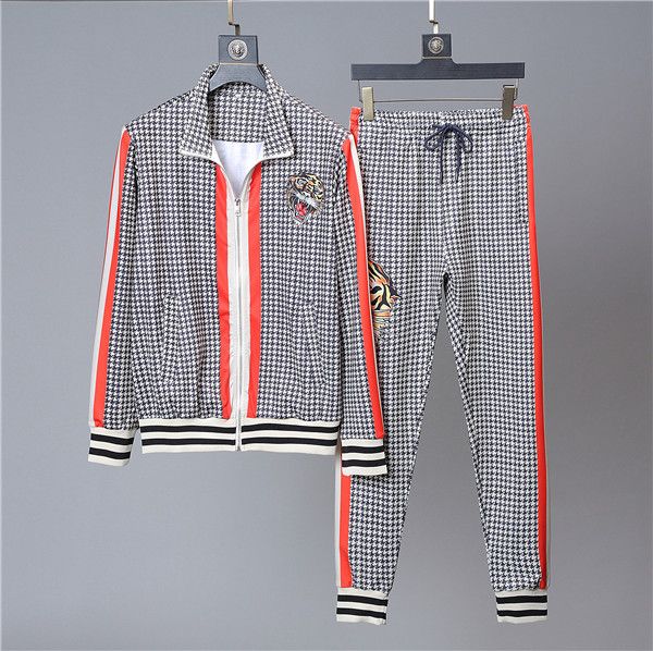 

2019 новый костюм куртки набор моды running костюмы мужчин спортивный костюм письмо печати тонкий толстовки одежда track kit medusa спортивн, Gray