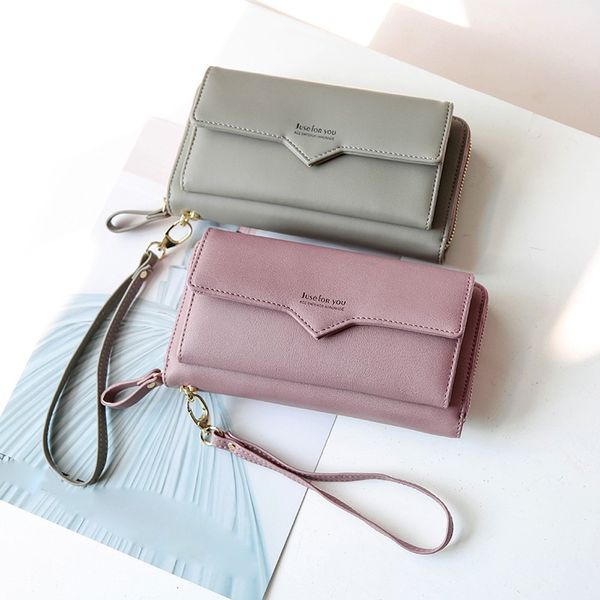 

fashion women small wallet 2019 fashion purse wallet zipper poucht clutch ladies purses card holder phone bags billetera hombre, Red;black