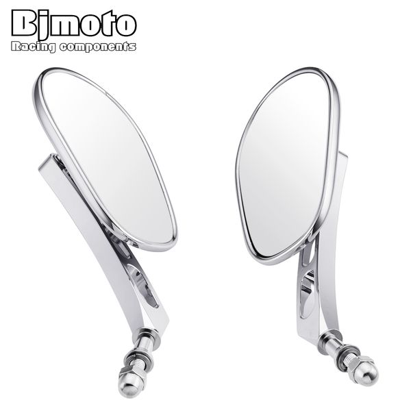 

bjmoto motorcycle rearview mirror for 883 1200 rod road king street glide night motorbike rear side mirrors