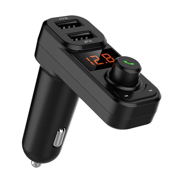

wireless bluetooth car mp3 player fm transmitter radio with 2 usb port charger & hands-calling support tf card and u-disk