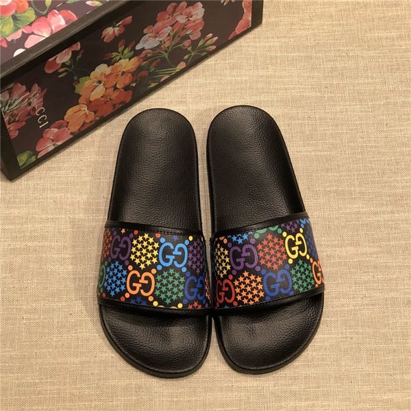 

2020 brand sandals designer slippers summer beach slide fashion scuffs slippers guccI casual shoes 35-45
