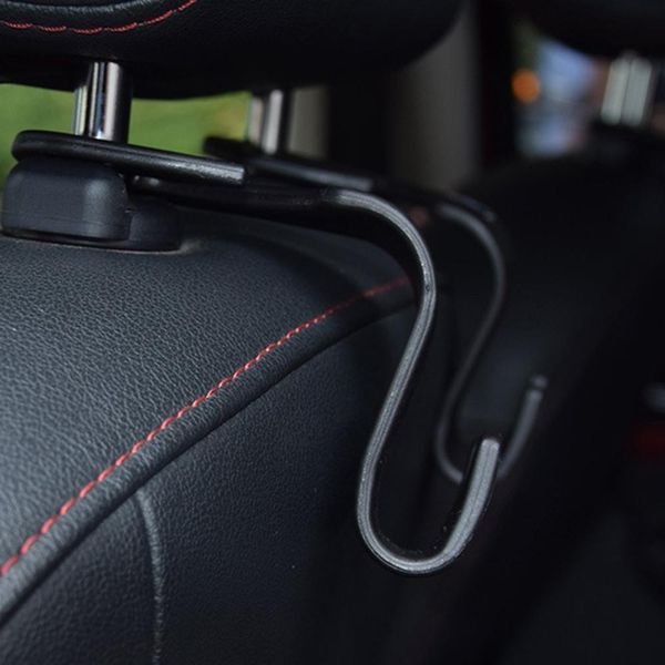 

4pcs car chair hooks universal car vehicle back seat headrest hanger holder hook for bag purse cloth grocery