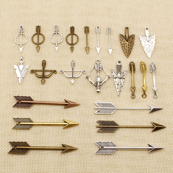 

60 шт расходные материалы для ювелирных изделий материалы стрельба из лука лук и стрелы стрельба hj121, Bronze;silver