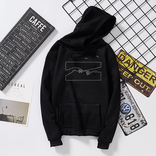 

winter skuggnas creation hands line art sweatshirts hoodie kawaii pullover outfits jumper tumblr gothic aesthetic harajuku, Black