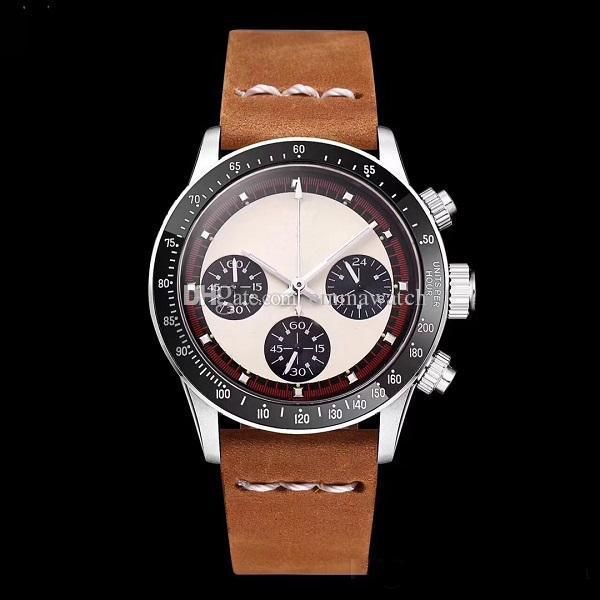 

2019 luxury watch chronograph vintage perpetual paul newman japane e quartz tainle teel men men watche watch wri twatche