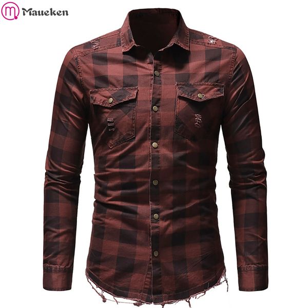 

plaid shirt men 2019 summer fashion slim fit chemise homme mens checkered shirts long sleeve armygreen shirt men blouse camisa, White;black