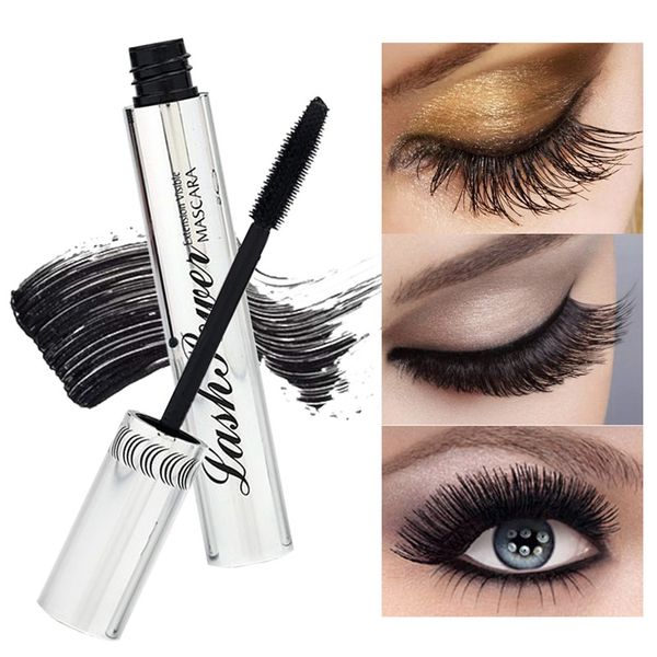 

new menow makeup brand eye waterproof black mascara long eyelash silicone brush curving lengthening colossal mascara