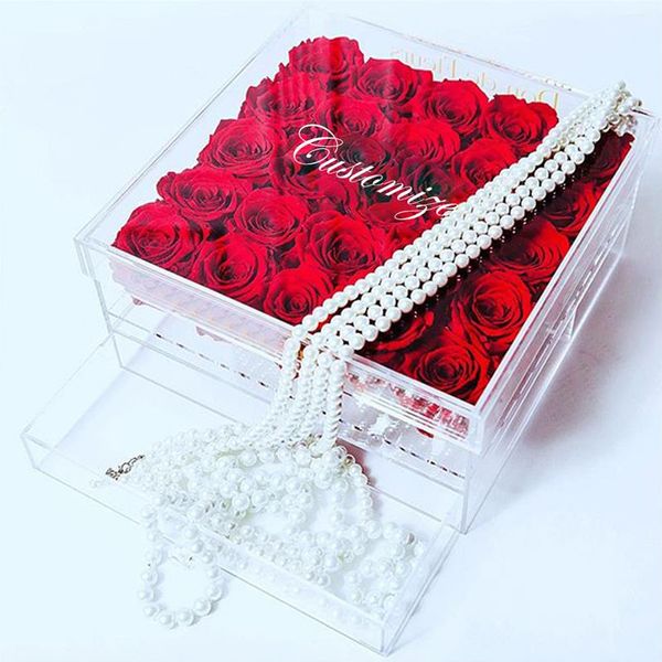 

Роскошный водонепроницаемый 25 отверстий прозрачный пластиковый акриловый хране