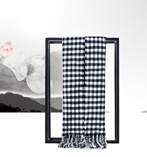 

spring fashion plaid printing new shelves fashion men's scarf 2018 scarf, Blue;gray