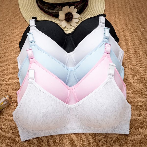 

kids cotton training bra for girls teens girls training bra wireless thin cup bra fashion comfortable teenage underwear, Blue