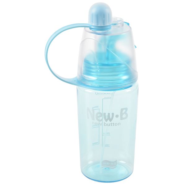 

sport bottle spray bottle bicycle spray water gym beach leak-proof drinking cup sports portable cool creative bottle-blue