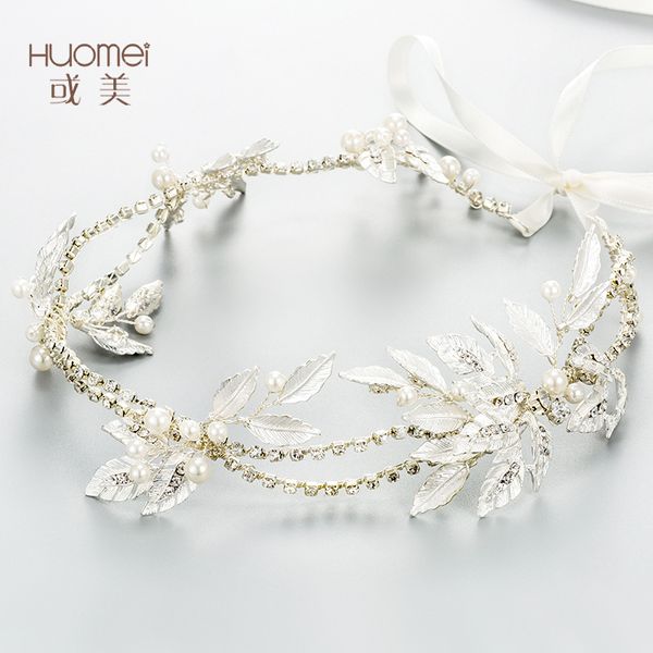 

npason 2019 bride headwear hair jewelry wedding dress tiara hairband fashion jewelry accessory exquisite wedding ornaments d2147, Golden;white