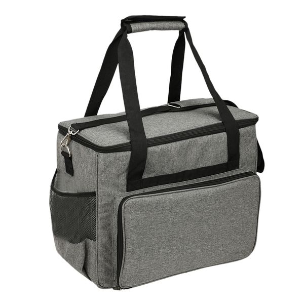 

sewing machine storage organizer sewing machine bag travel tote bag for most standard machines and accessories gray, Black