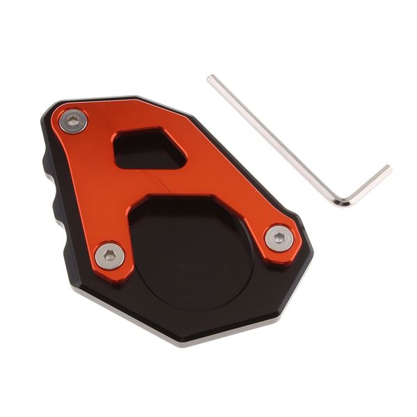 

orange kickstand side stand enlarger pad for ktm 1290 1050 1190 adv