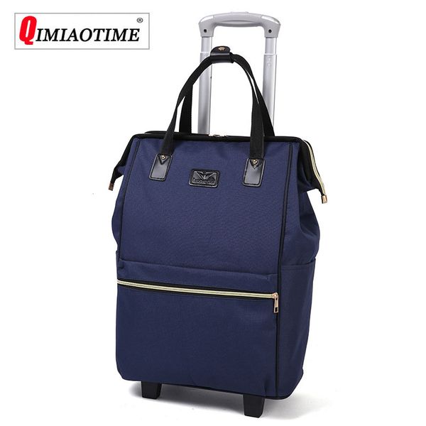 

large capacity oxford cloth waterproof maletas de viaje con ruedas envio suitcases luggage set rolling travel bag fixed casters