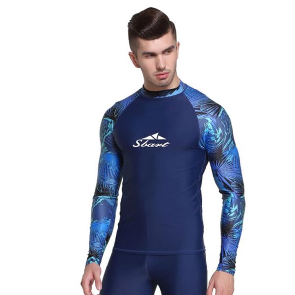

womail men's diving suits surfing suits sun snorkeling swimwear quick-drying long-sleeved sunscreen surfing wear